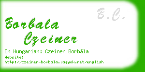 borbala czeiner business card