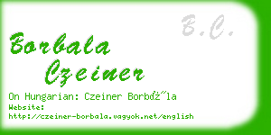 borbala czeiner business card